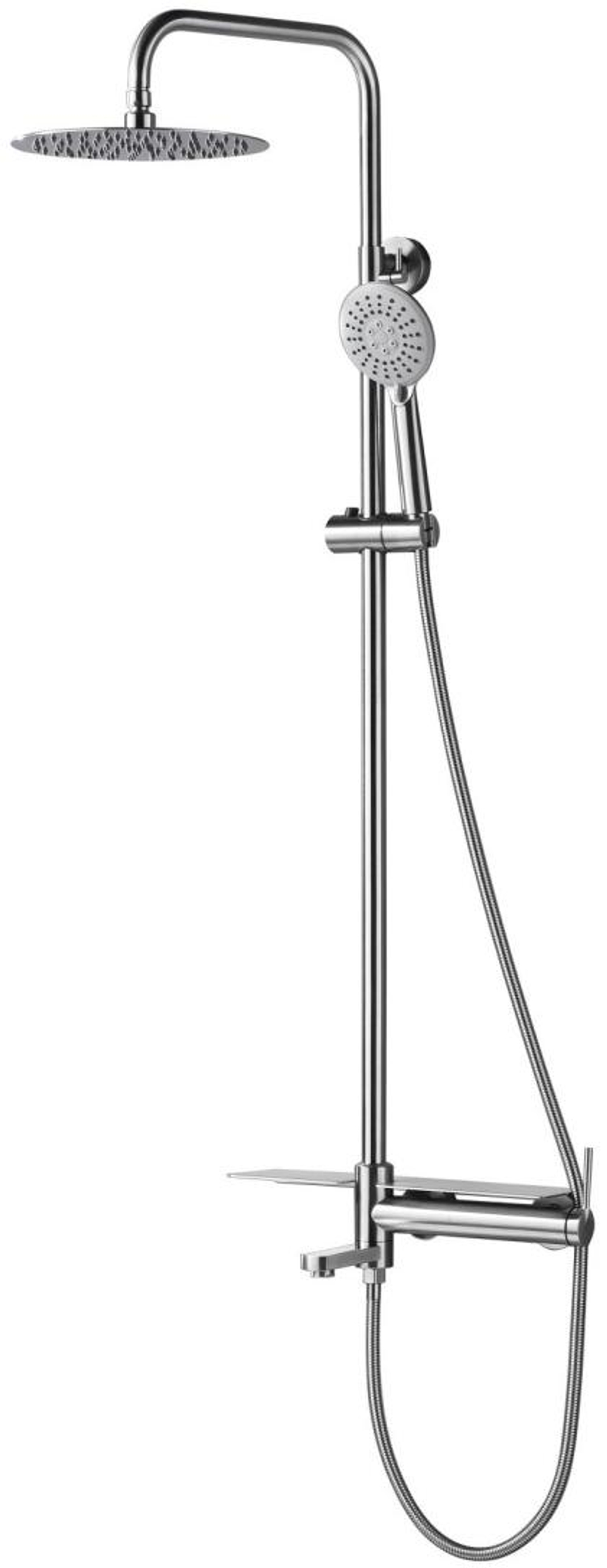 Душевая стойка BelBagno ETNA со смесителем и изливом ETN-VSCM-IN