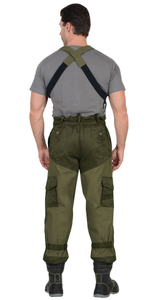 Костюм ГОРКА куртка, брюки, помочи (полотно палаточное) олива