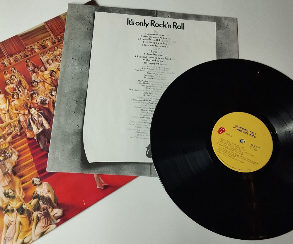 Винтажная виниловая пластинка LP The Rolling Stones It's Only Rock N Roll (USA 1986) Short And Curlies