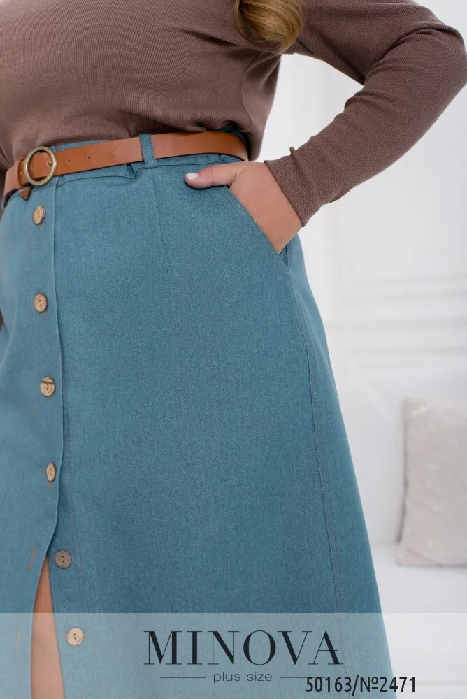 Юбка 2471-голубой Minova