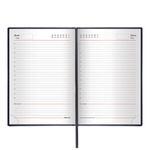 Ежедневник недатированный А5 (138х213 мм) BRAUBERG "Favorite", под классическую кожу, 160 л., черный, 123397