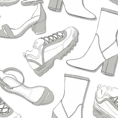 Черно-белая обувь