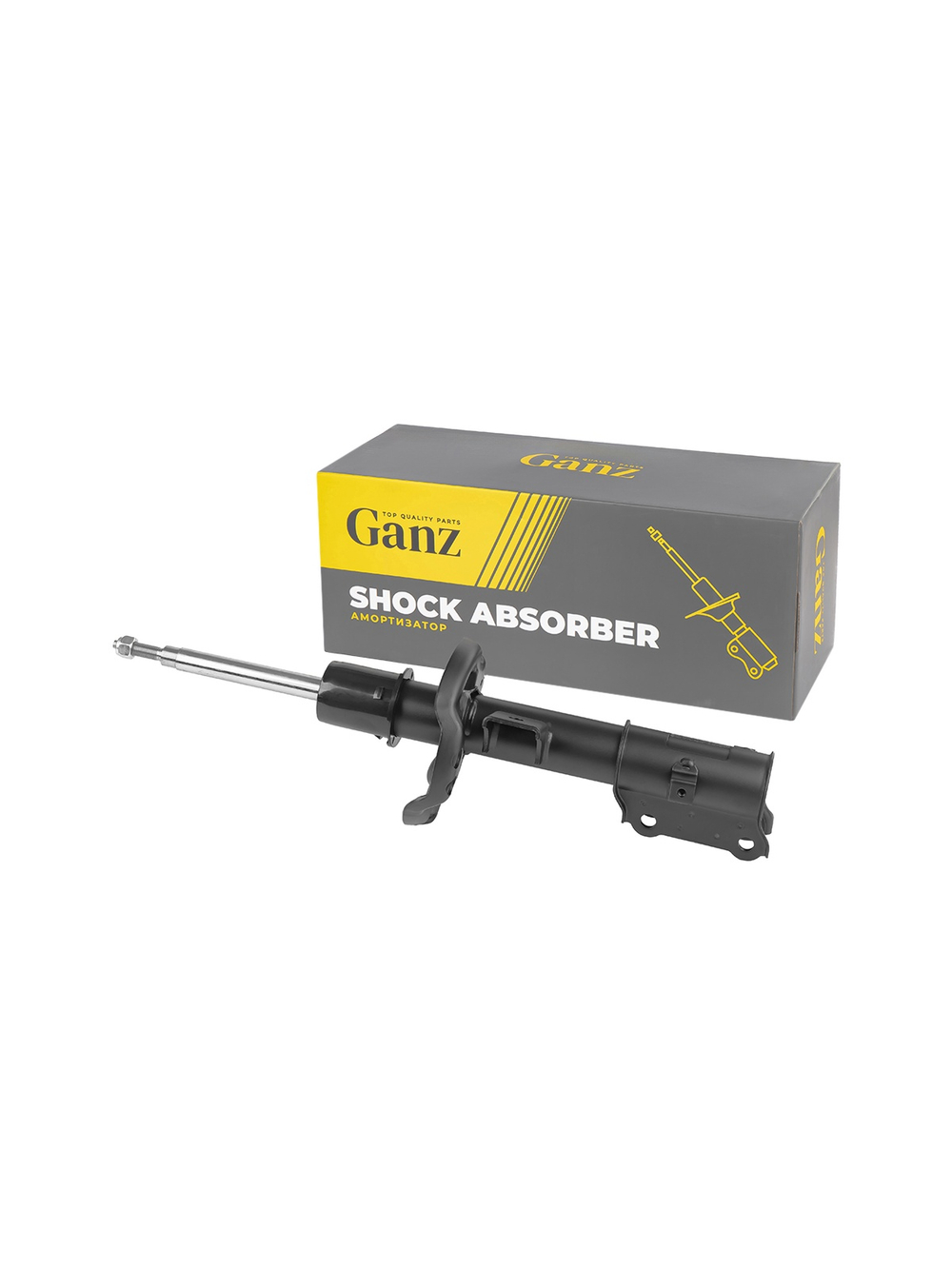 Амортизатор передний L Solaris II 17-, Rio 17- GANZ GIK02962