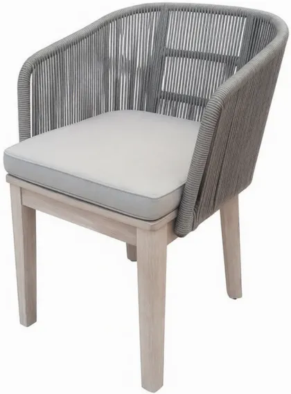 Плетеный стул Flores, массив акации