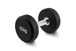 Гантель 10 кг PU (черный)