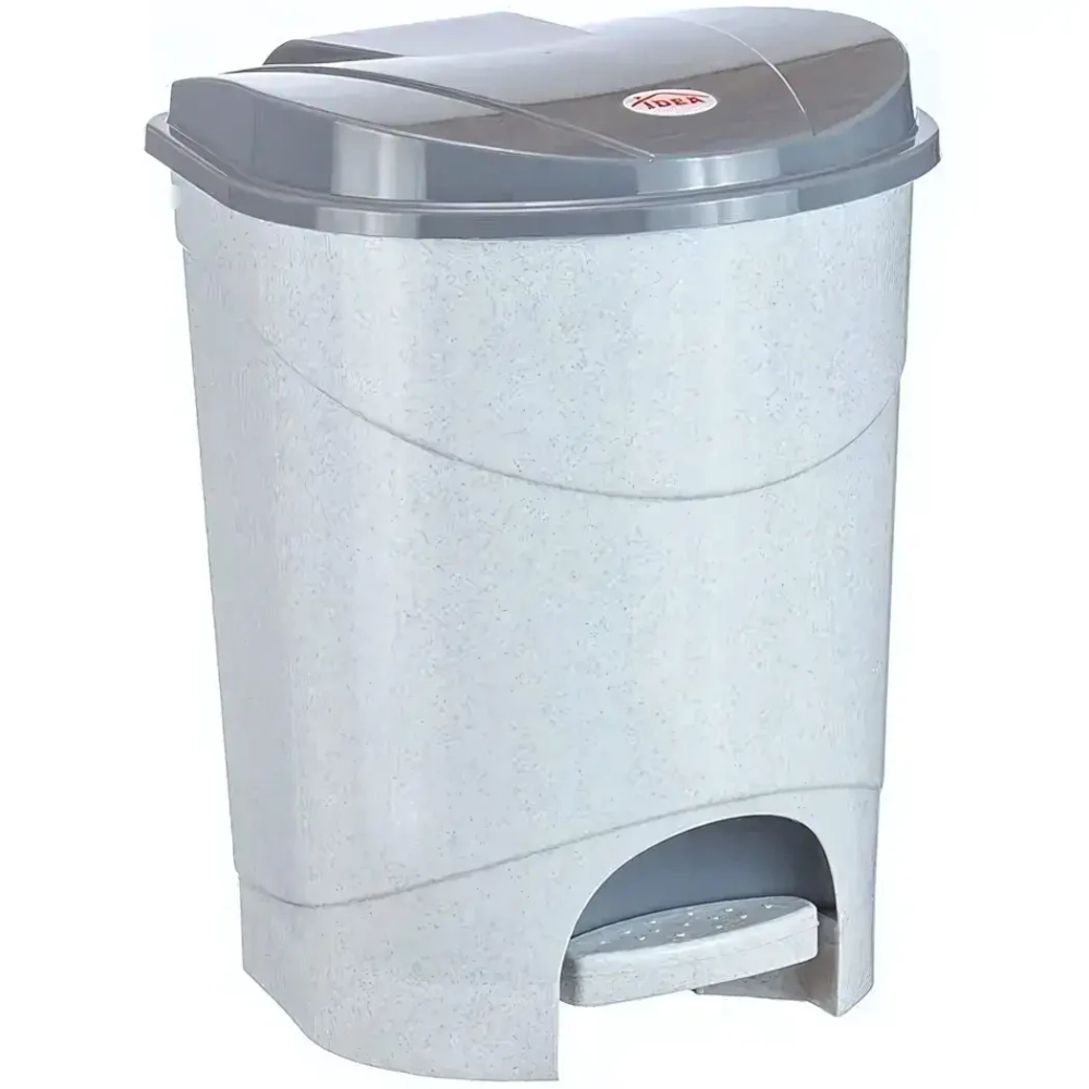 Контейнер для мусора с педалью 19л Мраморный 0,384,297х0,302м