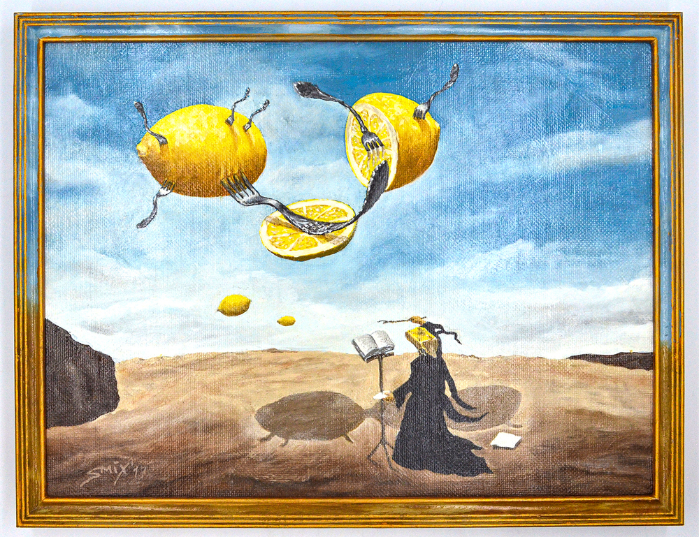 Серебряков М. Н. Семь беспощадных вилок. Холст, масло. Москва. 2017 г.