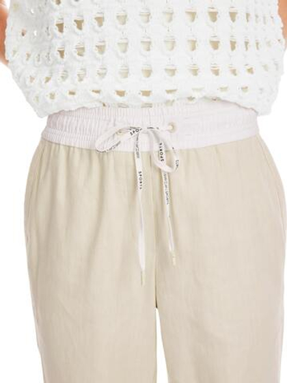 Marc Cain Брюки на резинке с добавлением льна