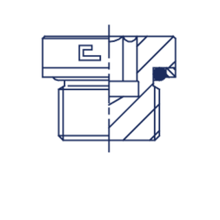 Заглушка V (Ш) 22х1.5 o-ring