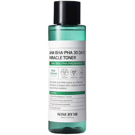 Лечебный тонер для проблемной кожи с кислотами Some By Mi AHA BHA PHA 30 Days Miracle Toner 150 мл.