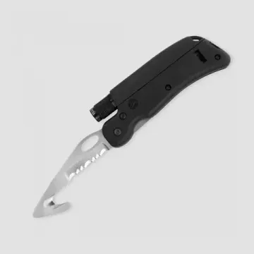 Складной нож - стропорез с фонарем, свистком и стеклобоем, длина клинка: 7,6 см, SG/SL6, SOG c клинком из стали 420J2, рукоять GRN