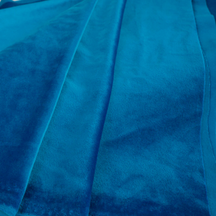 Бархат матовый синий Ш-300 см. Арт. 777-34