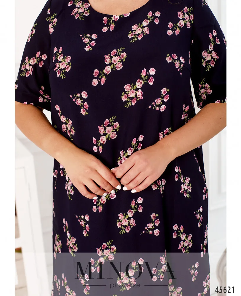 Платье 21-11-темно-синий Minova