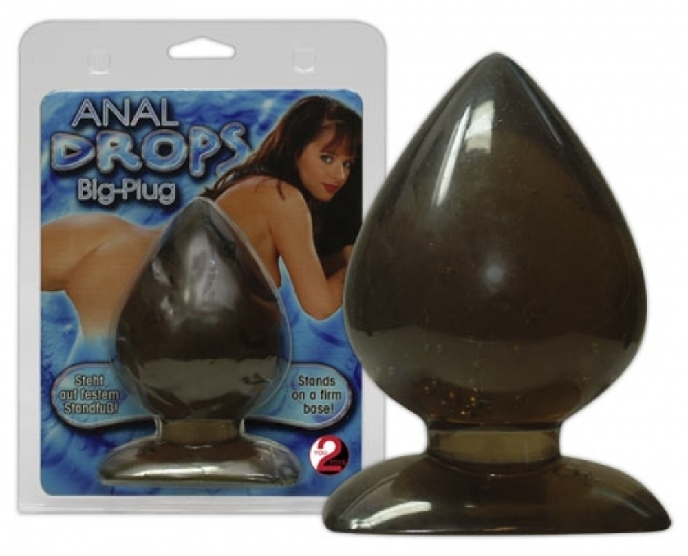Анальная пробка каплевидной формы Anal Drops Big-Plug (Цвет: черный)