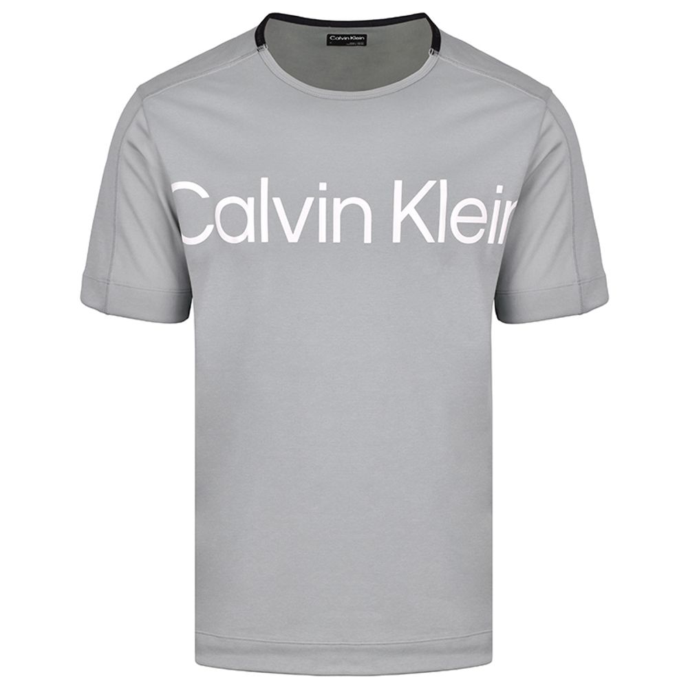 Мужская теннисная футболка Calvin Klein WO - S/S T-Shirt - green milieu