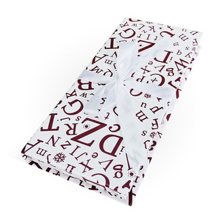 Коробка для денег 17,2*8,3*1,6см Алфавит, бант белый 1шт