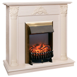 Каминокомплект Real Flame Stefania WT-F612 с очагом Fobos Lux Brass