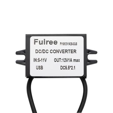 Преобразователь повышающий с USB 5V до 12V DC5.5 * 2,1 разъем, фото №896350839
