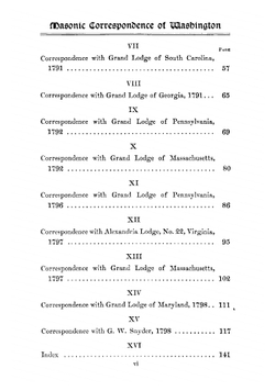 Washington's masonic correspondence as found among the Washington papers in the Library of Congress | George Washington
