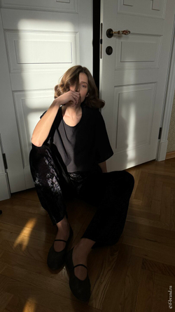 футболка AMI simple silk