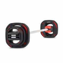 Памп-штанга для аэробики 19,8 кг c двумя дополнительными дисками по 10 кг REBEL