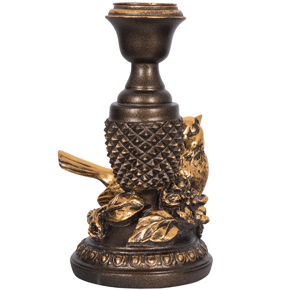 Подсвечник Птичка Терра правый Бронза