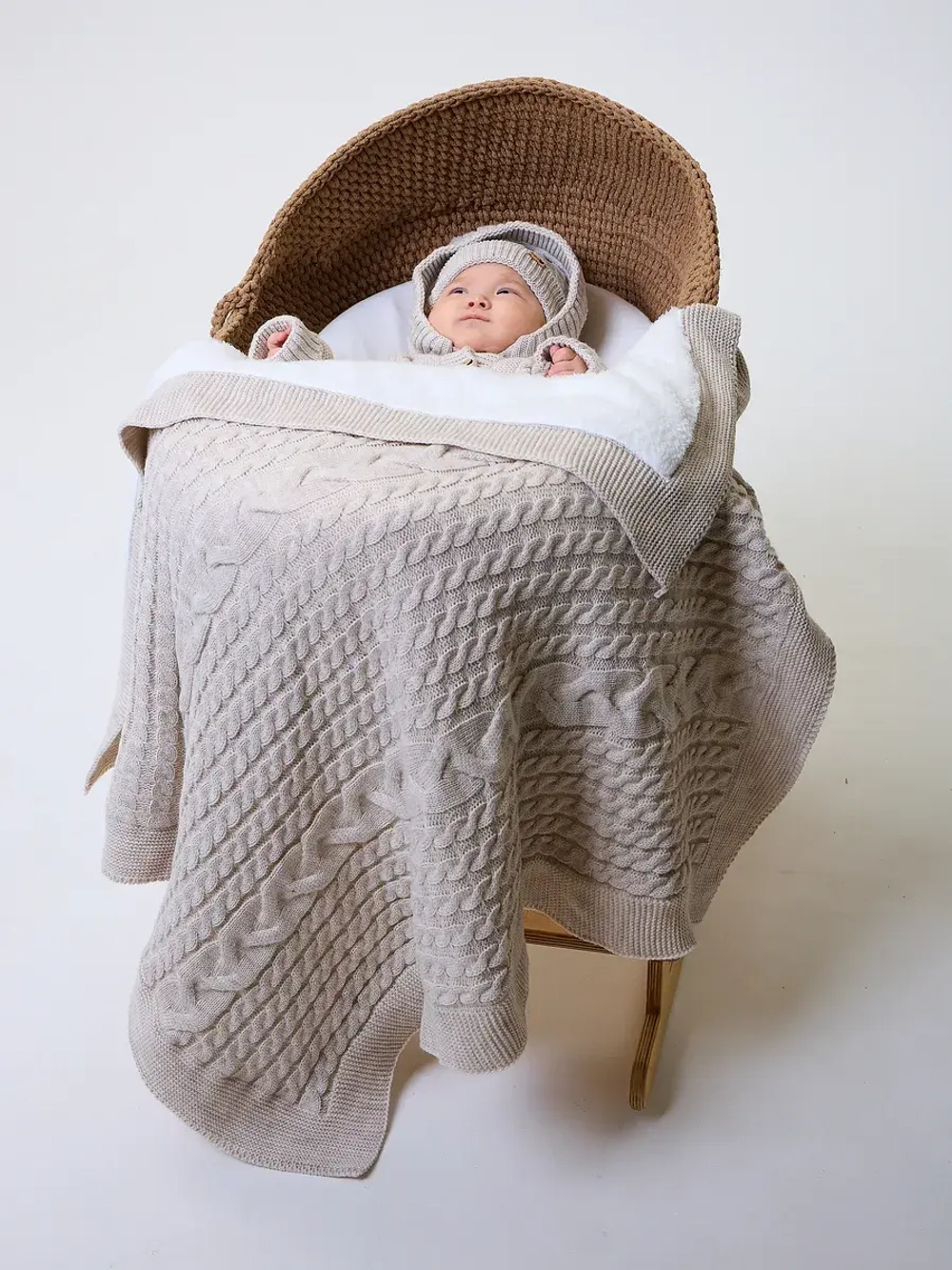 Конверт на выписку для новорожденных зимний