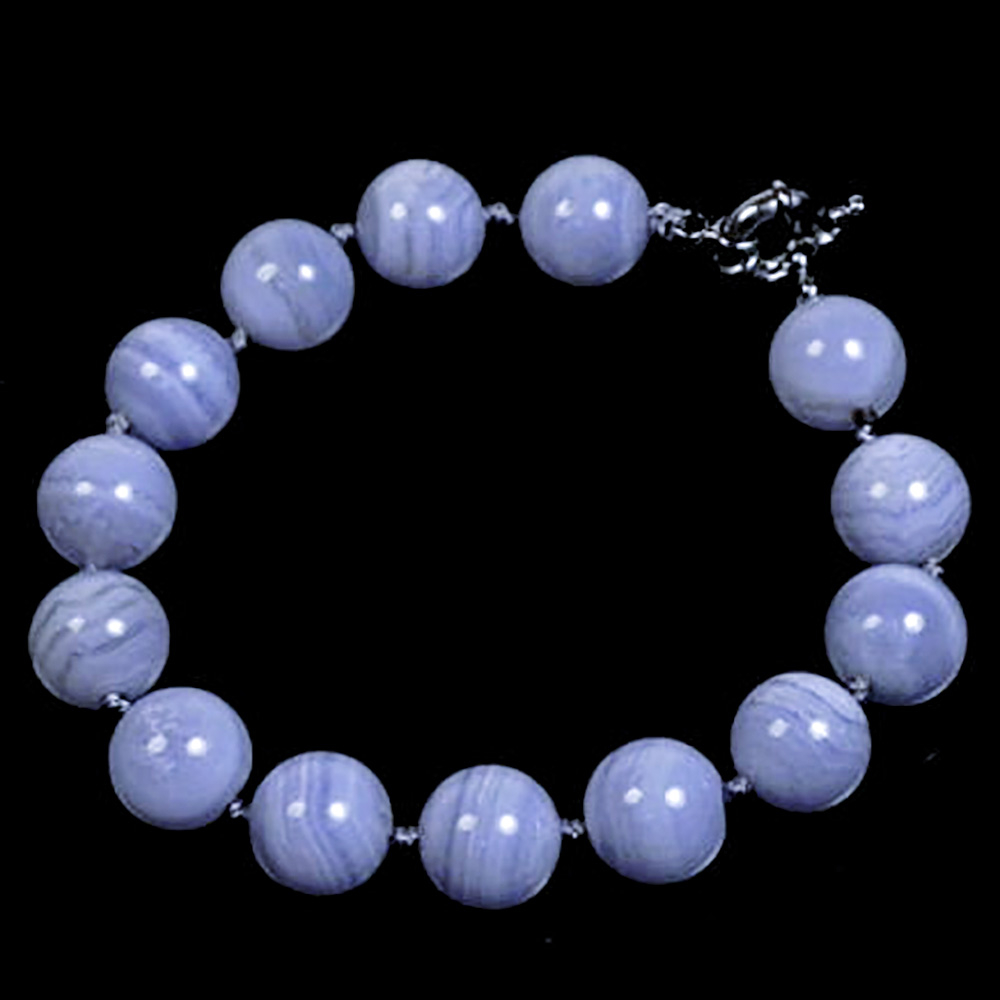 Браслет "Келли 12" агат сапфирин