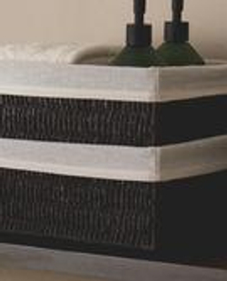 ZARA HOME ПРЯМОУГОЛЬНАЯ КОРЗИНА С ТКАНЕВОЙ ВНУТРЕННЕЙ ОБИВКОЙ, КОРИЧНЕВЫЙ