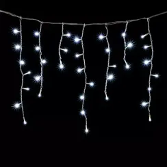 Светодиодная бахрома 3*0,5 м., 150 белых LED ламп, силиконовый прозрачный провод, Beauty Led (ECC150-10-2W)