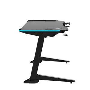 Стол для компьютера (для геймеров) с электроприводом и RGB-подсветкой FoxGear FG-ZE-49B (ширина 125 см)