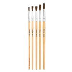 Набор кисточек для рисования номер №1 2 3 4 5, 5 штук, волос пони, MC-Basir, Кисти художественные для творчества, круглые