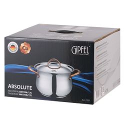 Кастрюля из нержавеющей стали Gipfel Absolute 2755 24 см/7,7 л