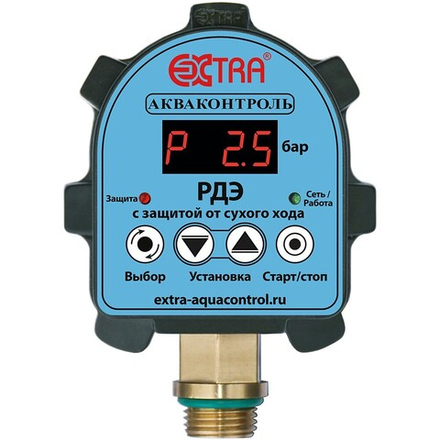 Реле давления EXTRA Акваконтроль воды электронное для насоса РДЭ-10-2,2