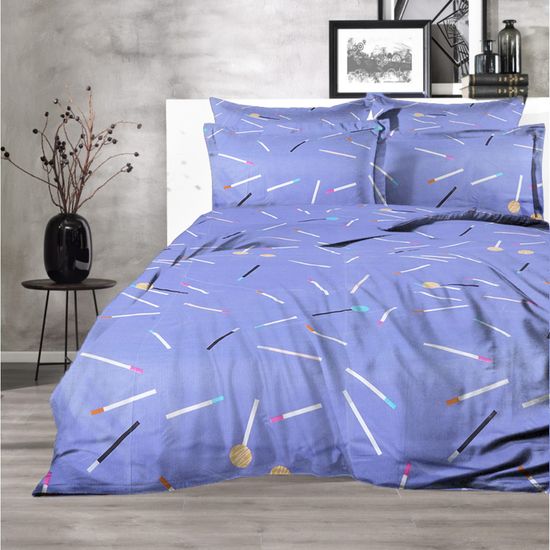 КПБ  Айгуль, Евро, 50х70, простыня 140х200х30 . DOMTEKC