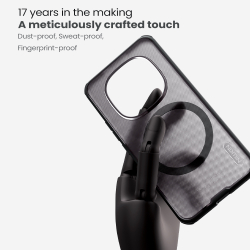 Чехол прозрачный с круглым магнитом для Xiaomi Redmi Note 15 Pro+ 5G и Poco M8 Pro 5G, серия Super Frosted Shield Pro Magnetic (Clear version) от Nillkin