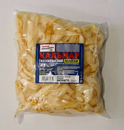 Премиум полоски кальмара сушено-вяленого 1 кг