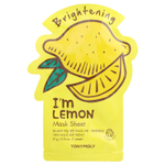 TonyMoly, I'm Lemon, осветляющая тканевая маска, 1 шт., 21 г (0,74 унции)