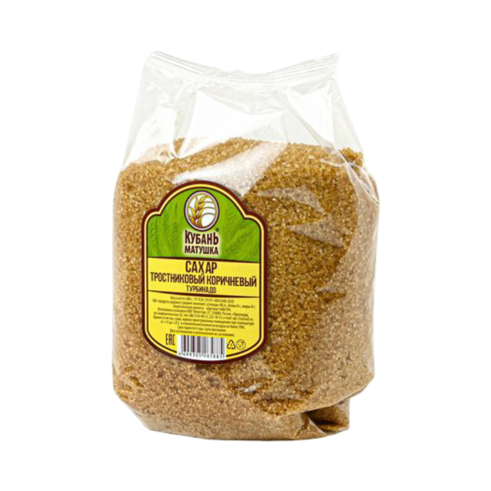 Сахар КУБАНЬ МАТУШКА тросниковый турбинадо 600г