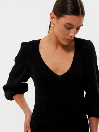 Платье ISA с декольте, чёрный