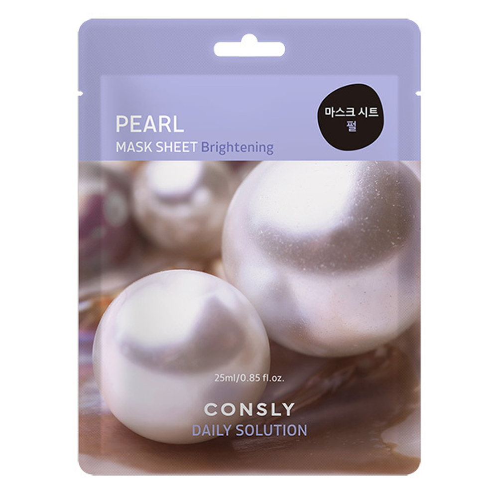 Тканевая маска для лица с экстрактом Жемчуга Consly Daily Solution Pearl Mask Sheet 5шт