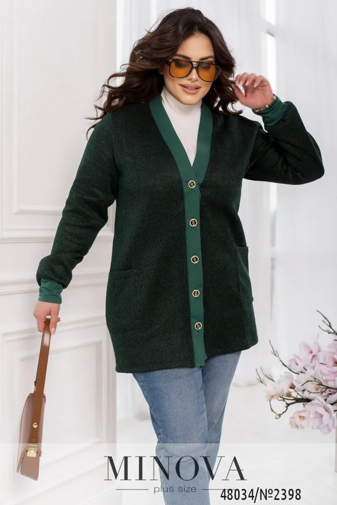 Кардиган 2398-зеленый Minova