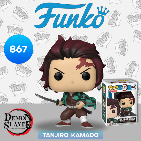 Фигурка Funko POP! Animation Demon Slayer Tanjiro Kamado (867) 49010 / Фигурка по мотивам аниме "Клинок, рассекающий демонов", Танджиро Камадо