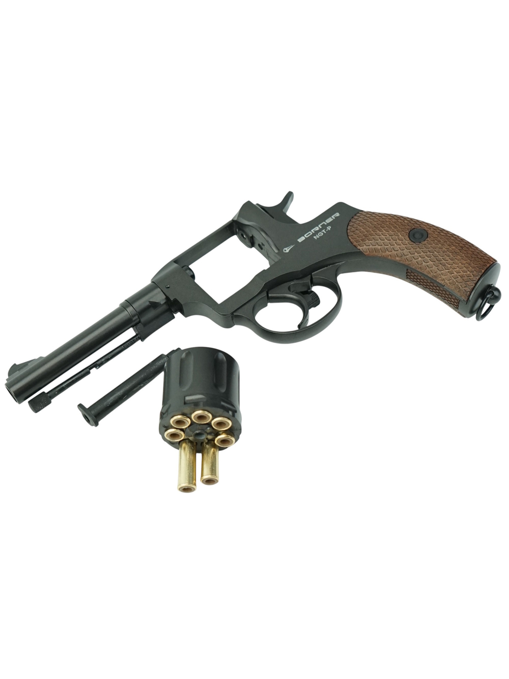Пневматический револьвер Borner NGT-P Black, кал. 4,5 мм/pellets