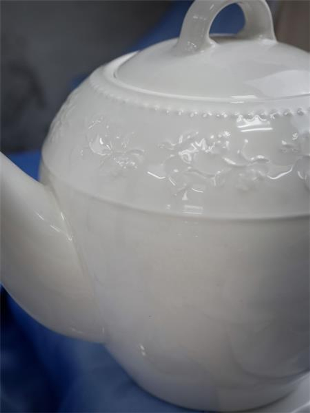 Чайник с крышкой 1 л, 23x13,4 см h 14,8 см, фарфор, Primavera