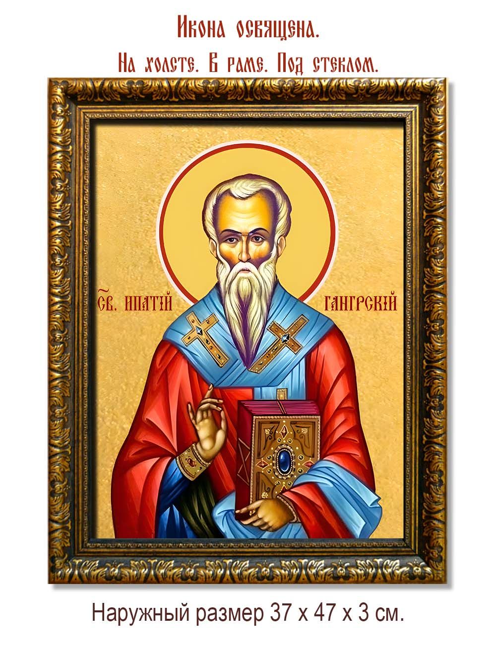 Ипатий епископ Гангрский чудотворец. Икона на холсте.