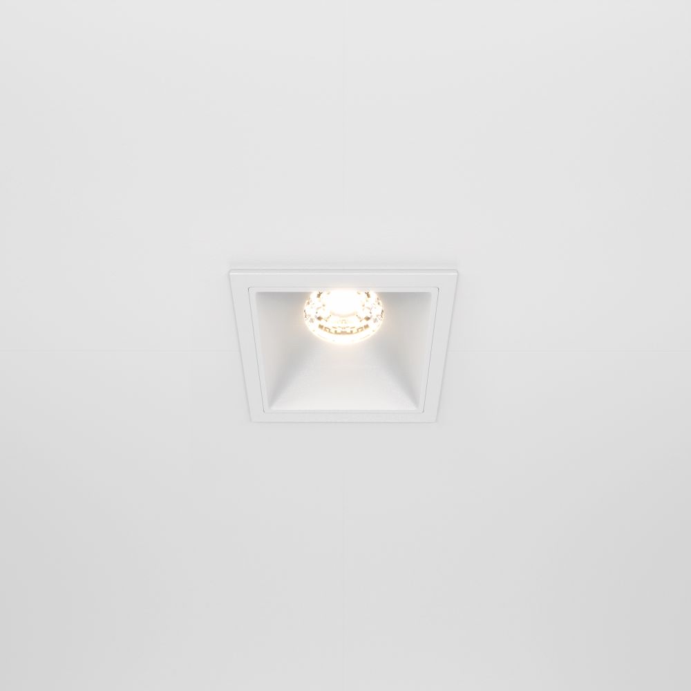 Модульный встраиваемый светодиодный светильник диммируемый Maytoni Alfa LED DL043-01-10W3K-D-SQ-W