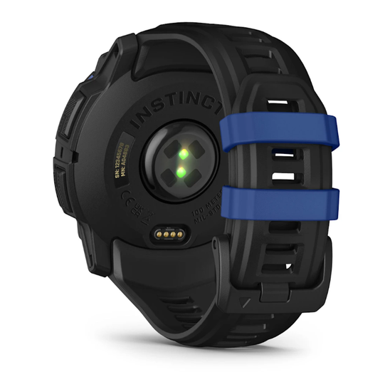 Умные часы Garmin Instinct 3 Amoled 50 mm black with Black/Bolt Blue Band