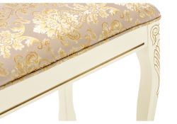 Банкетка Валентино патина золото / бежевый