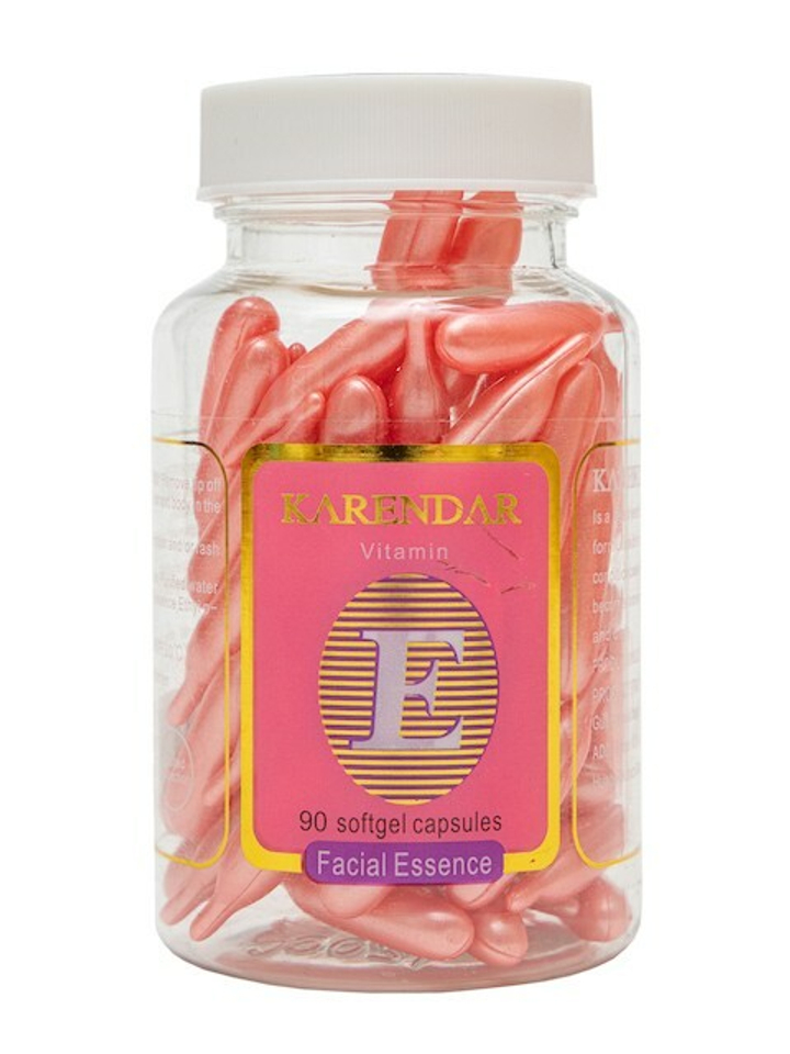 Эссенция для лица Karendar Витамин Е Алоэ Вера Интенсивное увлажнение 90 капсул (pink color)